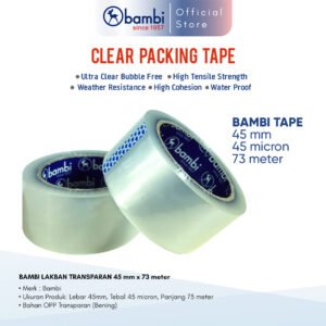 BAMBI LAKBAN TRANSPARAN 45mm x 73 meter A