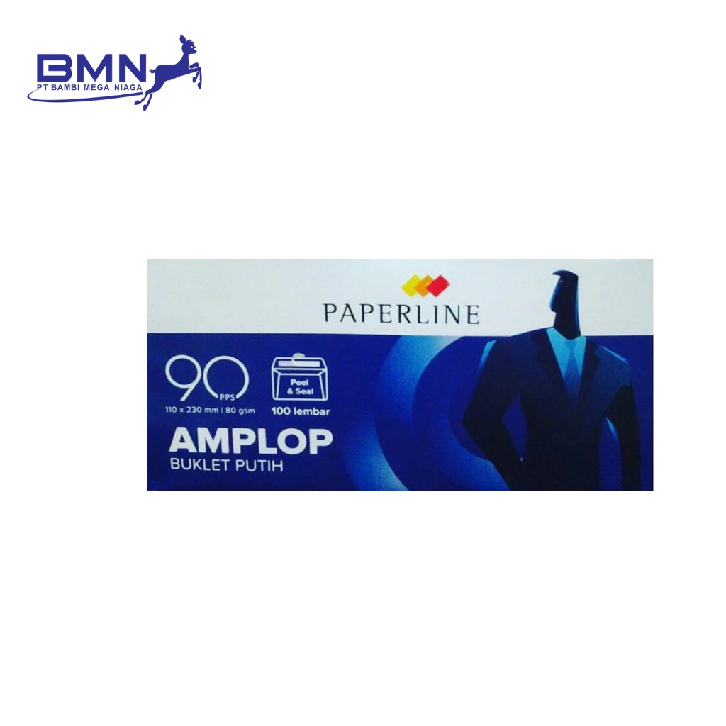 Amplop Paperline 90 Buklet Putih, amplop tebal dan elegan untuk pengiriman dokumen