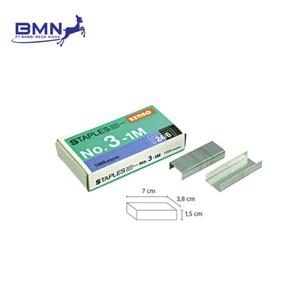 Isi staples Kenko No 10 original kemasan box tampak depan