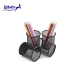 1 Lusin 12 Pcs Tempat Pensil Kenko Besi Jaring Bulat Original - Pen Holder Metal Mesh - Gambar 2
