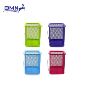 Tempat pensil Kenko besi jaring kotak original pen holder metal mesh