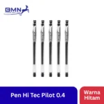 Pen Hi-Tec Pilot 0.4mm - Hitam, Ujung Lancip untuk Hasil Presisi dan Detail Halus - Gambar 2
