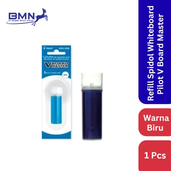 Refill Spidol Whiteboard Pilot V Board Master Biru, tinta cair untuk isi ulang spidol