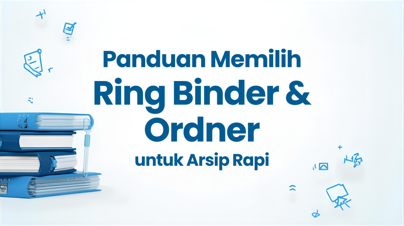 Panduan memilih ring binder dan lever arch file untuk arsip dokumen yang rapi.