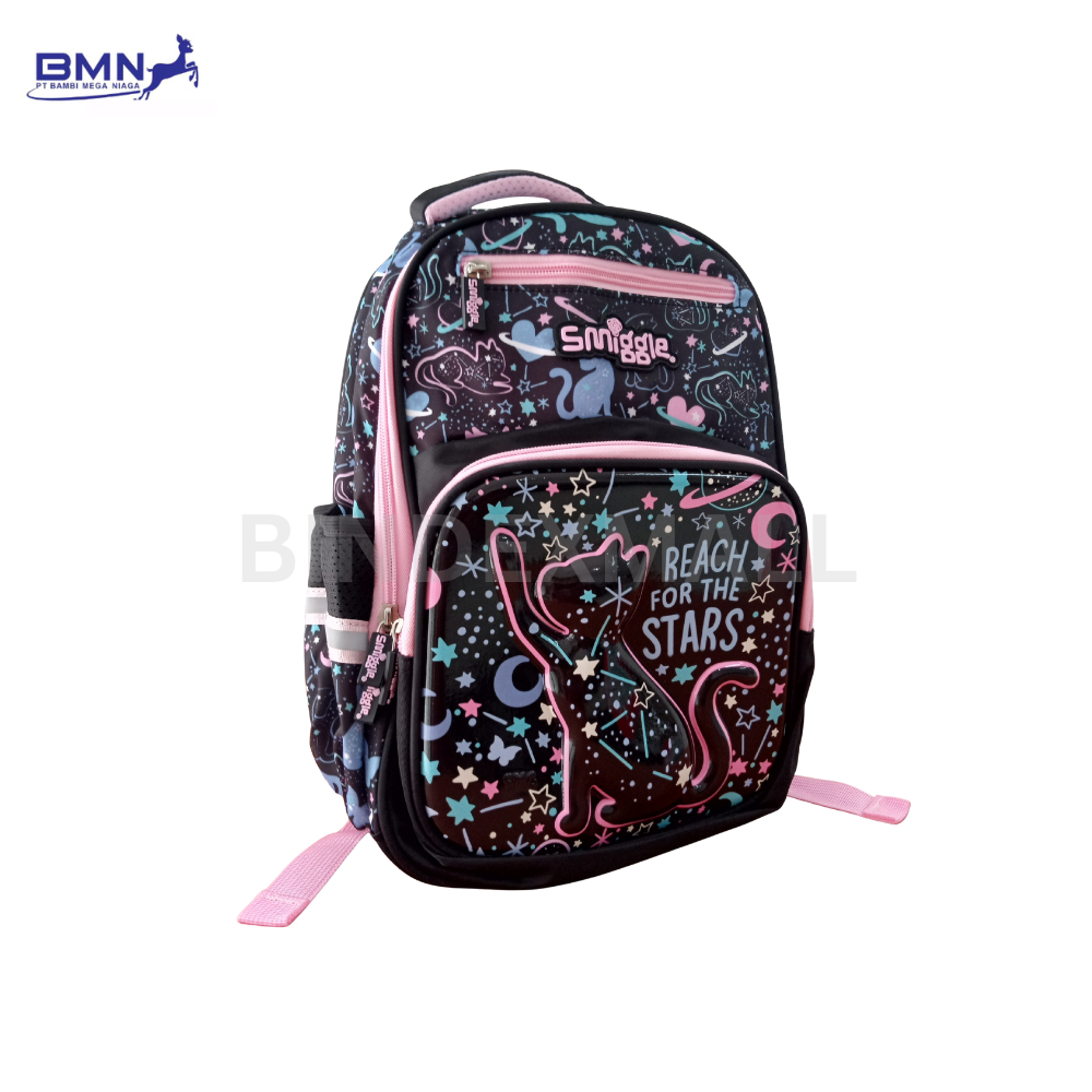 Tas Sekolah Smiggle Reach The Stars Original Motif Galaxy