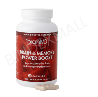 Suplemen otak BrainMD Brain Memory Power Boost botol 120 kapsul untuk meningkatkan memori dan fokus mental