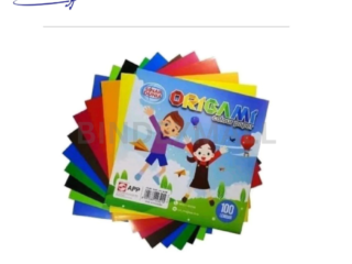 Kertas origami Sinar Dunia 12x12 cm 100 lembar warna-warni untuk seni lipat dan kerajinan