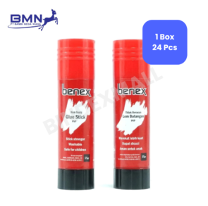 Benex Lem Kertas Batang 15g Glue Stick PVP untuk merekatkan kertas dengan kuat dan aman