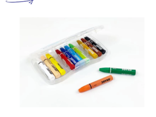 Crayon Titi Joyko 12 warna untuk anak dengan warna cerah dan aman untuk mewarnai