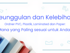 Ordner PVC, plastik, laminated, dan paper untuk penyimpanan dokumen