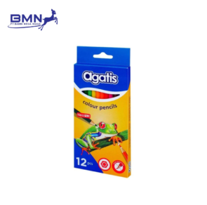 Pensil Warna 12 Agatis Premium Warna Cerah untuk Anak dan Dewasa