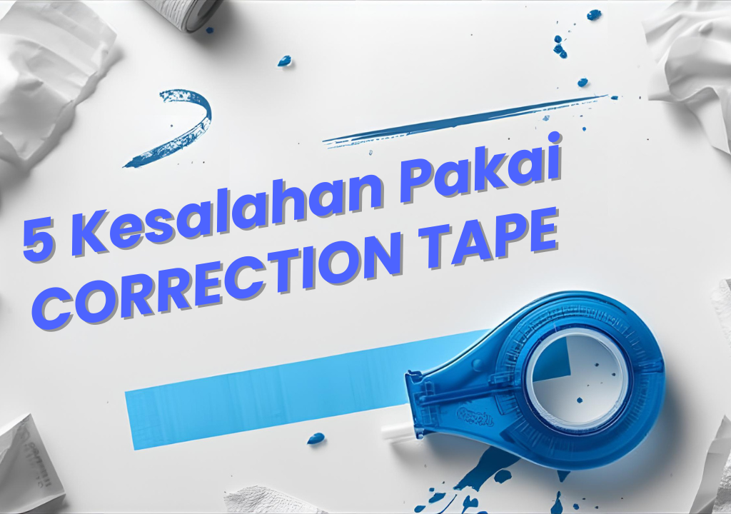 Cara menggunakan correction tape yang benar agar hasil rapi