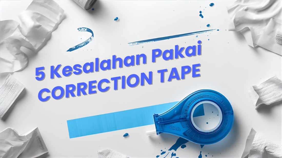 Cara menggunakan correction tape yang benar agar hasil rapi