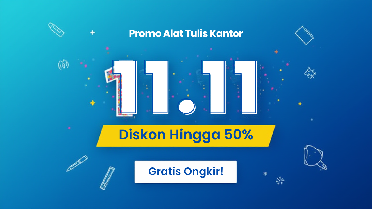 Promo 11.11 alat tulis kantor diskon besar dan gratis ongkir Jakarta Bogor Depok