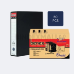1 Dus Isi 50pcs Sliding Plate Benex Eco Lever Arch File Ordner Folio Jumbo Size 75 mm Kode 928