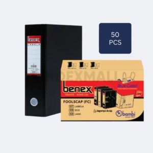 1 Dus Benex Labela Lever Arch File Ordner Folio Jumbo Size 75 mm