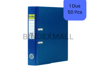Ordner folio Bindex Ecology 50mm Blue Cyber dengan metal plate dan rado 2 lubang untuk penyimpanan dokumen kantor
