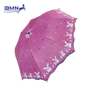 Payung lipat lucu Bambi x Nagoya edisi Rabbit Snowball travel pack waterproof