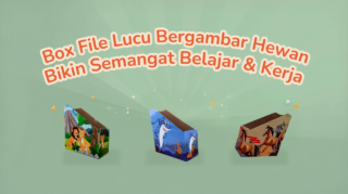 Colorful Animal-Themed Box Files on White Background