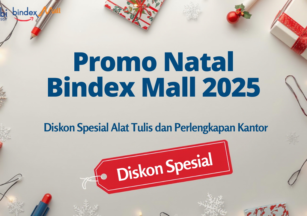 promo natal 2025 bindex mall diskon alat tulis perlengkapan kantor