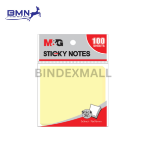 Sticky notes kotak M&G ukuran standar 76x76mm dengan warna cerah dan perekat kuat untuk catatan dan reminder serbaguna