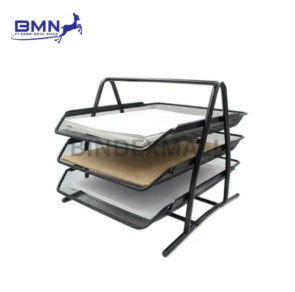 Rak Dokumen 3 Susun Pisces Document Tray Original Besi Kokoh untuk Kantor dan Rumah