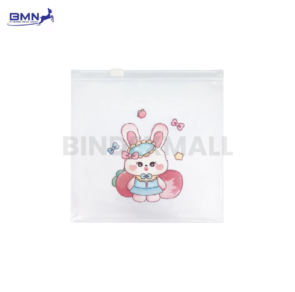 Pouch lucu Annuals Cute Rabbit A6 dengan desain kelinci imut dan zipper berkualitas