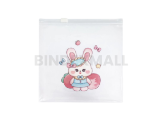 Pouch lucu Annuals Cute Rabbit A6 dengan desain kelinci imut dan zipper berkualitas