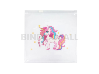 Pouch lucu Annuals Little Unicorn A6 dengan desain kelinci imut dan zipper berkualitas