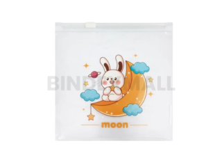 Pouch lucu Annuals Moon Light A6 dengan desain moon imut dan zipper berkualitas
