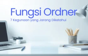 Infografis 7 fungsi utama ordner untuk kantor sekolah dan rumah dengan penjelasan lengkap