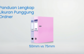 Perbandingan ukuran ordner 50mm dan 70mm Bindex dengan kapasitas dokumen berbeda