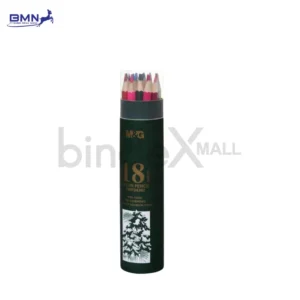 Pensil warna tabung hijau M&G hexagon 18 warna