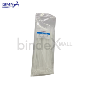 Butterfly cable ties putih ukuran 2.5 x 200 mm kabel tis panjang isi 100 pcs untuk bundling kabel besar