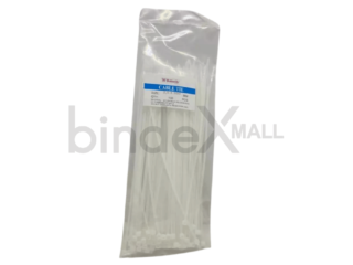 Butterfly cable ties putih ukuran 2.5 x 200 mm kabel tis panjang isi 100 pcs untuk bundling kabel besar