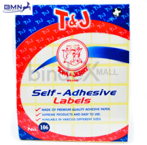 Label stiker self adhesive Tom Jerry nomor 106 ukuran 25x25mm persegi untuk label branding dan logo produk
