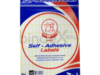 Label stiker self adhesive Tom Jerry nomor 112 ukuran 8x20mm untuk label kode dan serial number