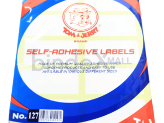 Label stiker self adhesive Tom Jerry nomor 127 ukuran 38x70mm untuk label harga dan produk retail