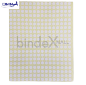 Label stiker self adhesive Tom Jerry nomor 97 bentuk bulat circular untuk branding dan seal produk