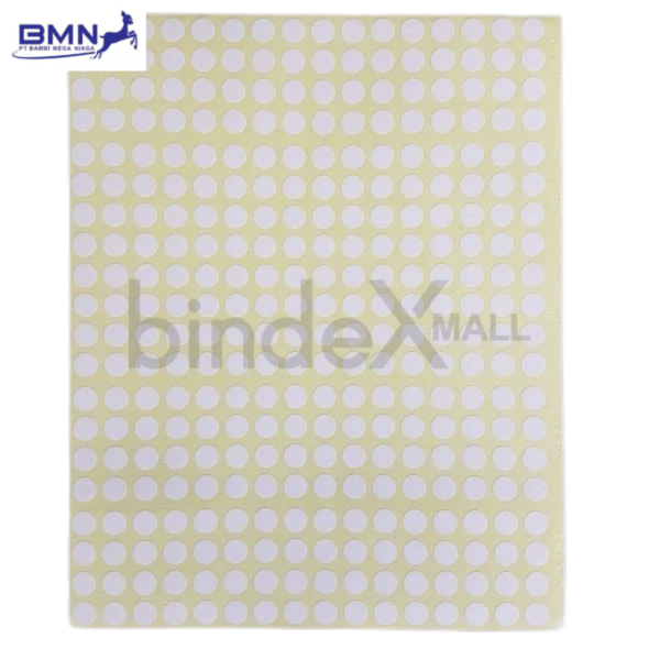 Label stiker self adhesive Tom Jerry nomor 97 bentuk bulat circular untuk branding dan seal produk