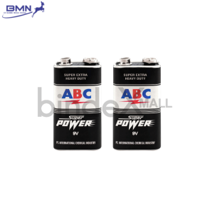 Baterai ABC 9V kotak per 1 pcs sumber daya stabil tahan lama untuk remote multimeter dan alarm