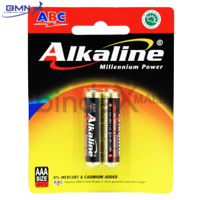 Baterai AAA ABC Alkaline isi 2 pcs 1.5 volt anti bocor tahan lama untuk remote mouse dan senter