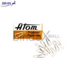 Atom Paper Clip No.1 Penjepit Kertas Baja Anti Karat Isi 100 Pcs - Gambar 3