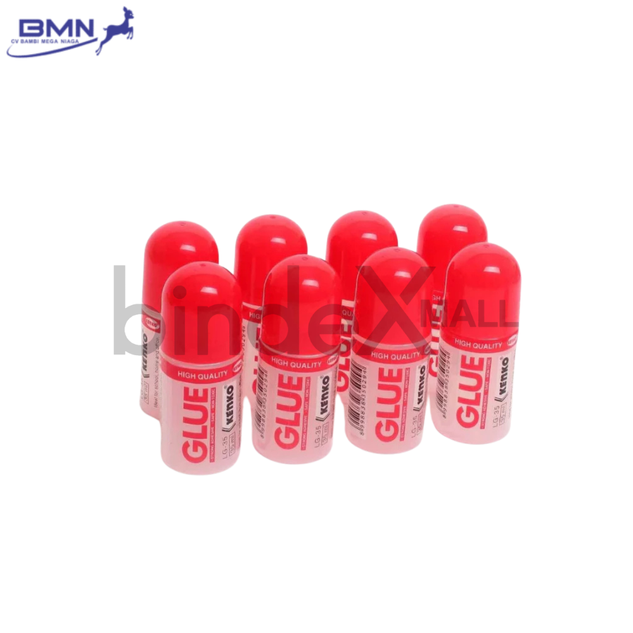 Kenko LG-35 lem cair 35ml aplikator runcing presisi perekat kuat cepat kering bening transparan