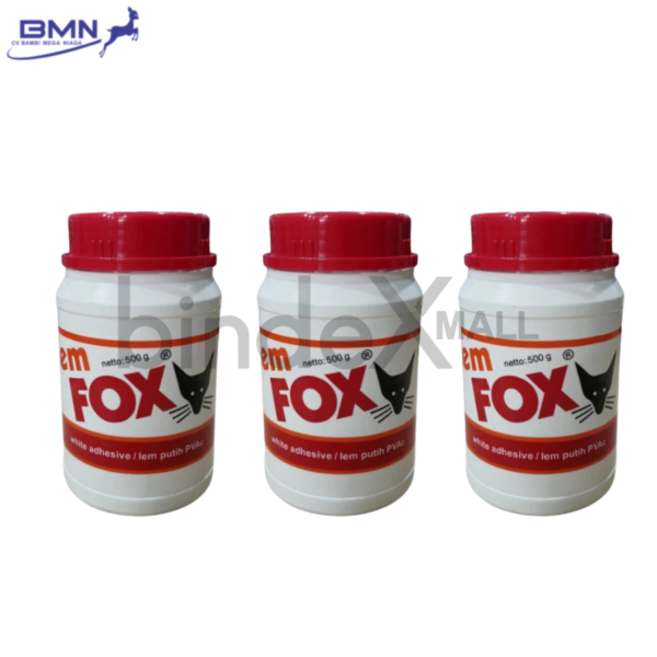 Lem FOX 500 Gram Putih PVAc Serbaguna Original