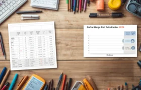 Daftar lengkap harga alat tulis kantor 2026 dengan berbagai produk ATK berkualitas