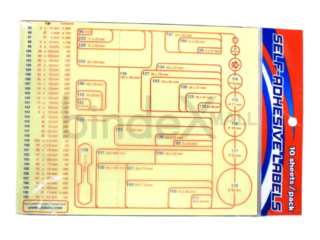 Label stiker self adhesive Tom Jerry untuk kantor dan labeling produk