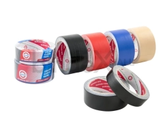 Lakban kain Daimaru hitam cloth tape heavy duty natural rubber adhesive