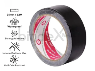 Lakban hitam Daimaru 1.5 inch cloth tape kain berkualitas untuk packing dan perbaikan