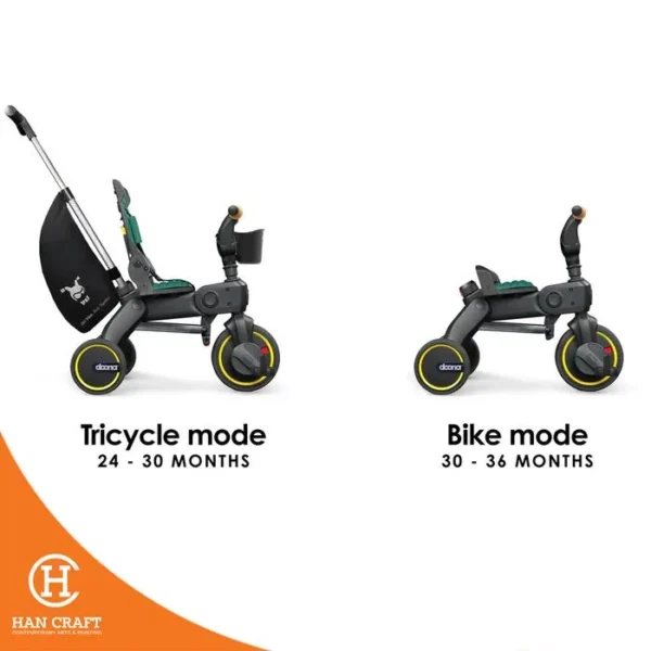 Doona Liki Trike S5 - Sepeda Dorong Anak Roda Tiga Tricycle ( Preloved )- Racing Green